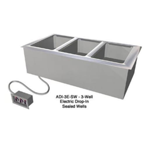Duke ADI-5E-SW Drop-In Hot Food Well w/ (5) Full Size Pan Capacity, 208v/1ph