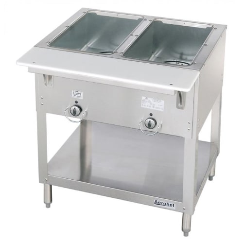 Duke E302SW 30 3/8" Hot Food Table w/ (2) Wells & Cutting Board, 120v