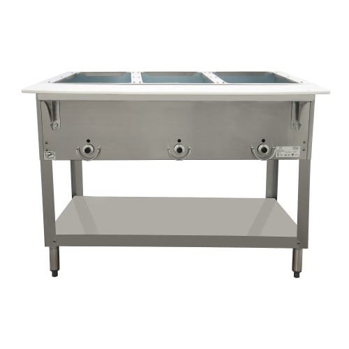 Duke E303SW 44 3/8" Hot Food Table w/ (3) Wells & Cutting Board, 240v/1ph