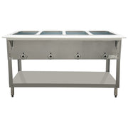Duke E304 58 3/8" Hot Food Table w/ (4) Wells & Cutting Board, 120v