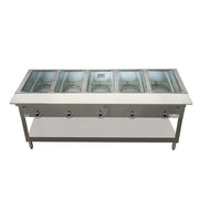 Duke E305SW 72 3/8" Hot Food Table w/ (5) Wells & Cutting Board, 208v/1ph
