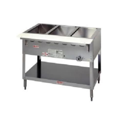 Duke WB304 58 3/8" Hot Food Table w/ (4) Wells & Cutting Board, Natural Gas