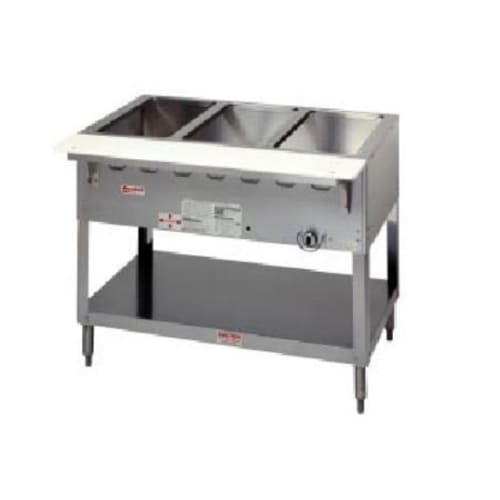 Duke WB305 72 3/8" Hot Food Table w/ (5) Wells & Cutting Board, Natural Gas
