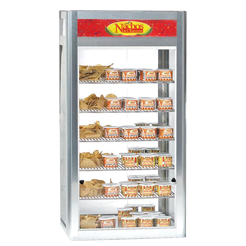 Gold Medal 5511-00-100 19 1/2" Countertop Heated Nacho Warmer w/ 5 Display Shelves, 120v
