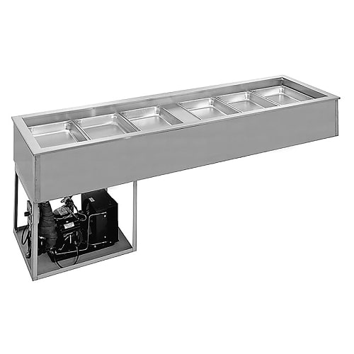 Randell RCP-3 43 3/8" DropIn Refrigerator w/ (3) Pan Capacity - Cold Wall Cooled, 115v