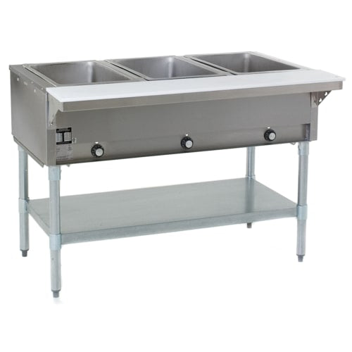 Eagle Group HT3-LP-2X 48" Hot Food Table w/ (3) Wells & Cutting Board, Liquid Propane