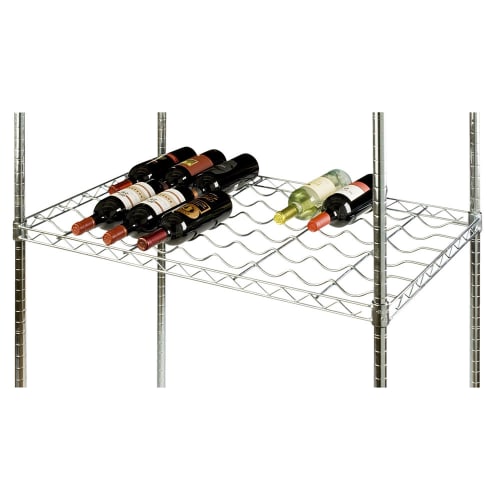 Focus FDWS2448CH Commercial Wine Shelf w/ (24) Bottle Capacity, Chrome
