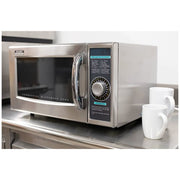 Sharp R-21LCFS 1000w Commercial Microwave w/ Dial Control - 120v