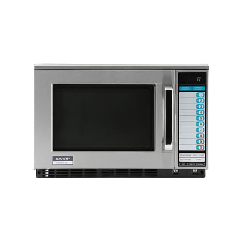 Sharp R-25JTF 2100w Commercial Microwave Oven w/ Touch Pad - 208-230v