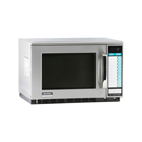 Sharp R-25JTF 2100w Commercial Microwave Oven w/ Touch Pad - 208-230v