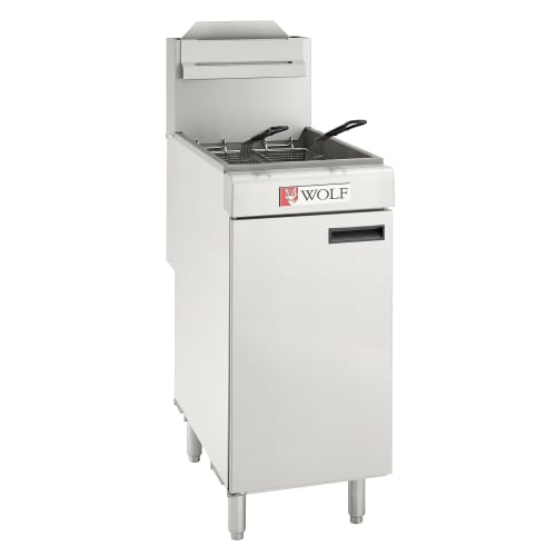 Wolf WF300 Gas Fryer - (1) 40 lb Vat, Floor Model, Liquid Propane