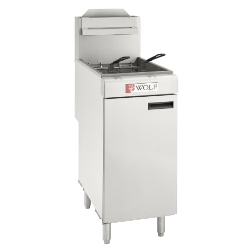 Wolf WF400 Gas Fryer - (1) 50 lb Vat, Floor Model, Liquid Propane