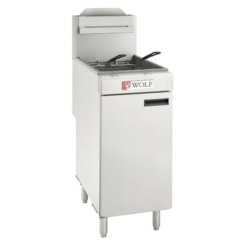 Wolf WF400 Gas Fryer - (1) 50 lb Vat, Floor Model, Natural Gas