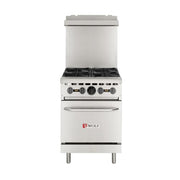 Wolf WX24-4BN 24" 4 Burner Gas Range w/ Standard Oven, Natural Gas