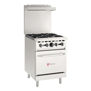 Wolf WX24-4BN 24" 4 Burner Gas Range w/ Standard Oven, Natural Gas