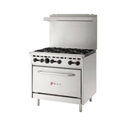 Wolf WX36-6BN 36" 6 Burner Gas Range w/ Standard Oven, Natural Gas