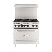 Wolf WX36-6BN 36" 6 Burner Gas Range w/ Standard Oven, Natural Gas