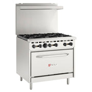 Wolf WX36-6BN 36" 6 Burner Gas Range w/ Standard Oven, Natural Gas