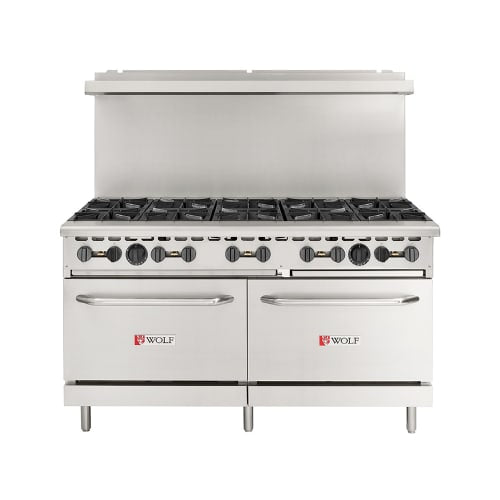Wolf WX60-10BN 60" 10 Burner Gas Range w/ (2) Standard Ovens, Natural Gas