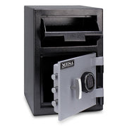 Mesa MFL2014E BLKGR .8 cu ft 1 Compartment Drop Safe w/ Electronic Lock