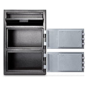Mesa MFL3020CC BLKGR 3.6 cu ft 2 Compartment Drop Safe w/ Combination Lock