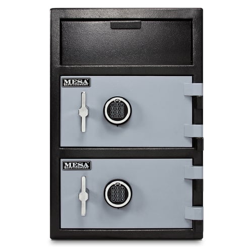 Mesa MFL3020EE BLKGR 3.6 cu ft 2 Compartment Drop Safe w/ Electronic Lock