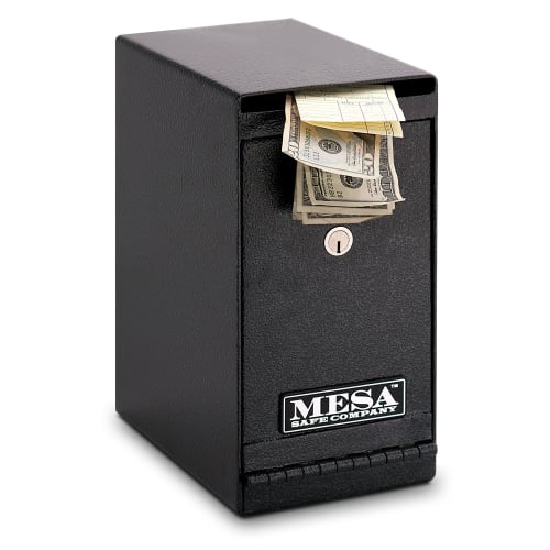 Mesa MUC1K .2 cu ft Under Desk Safe w/ Deposit Slot & Key Lock