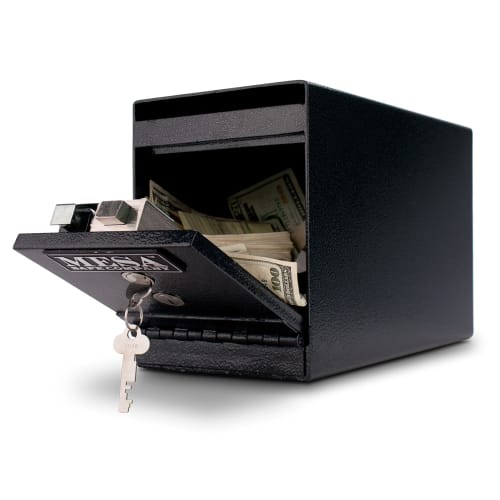 Mesa MUC2K .2 cu ft Under Desk Safe w/ Deposit Slot & Key Lock