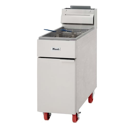 Migali C-F40-NG Gas Fryer - (1) 40 lb Vat, Floor Model, Natural Gas