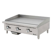 Migali C-G36 36" Gas Griddle w/ Manual Controls - 3/4" Steel Plate, Natural Gas