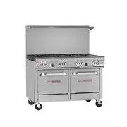 Southbend 4481EE 48" 8 Burner Gas Range w/ (2) Space Saver Oven, Natural Gas