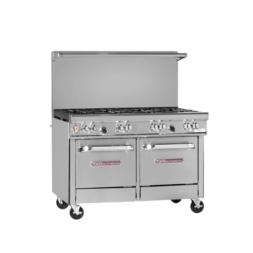 Southbend 4481EE 48" 8 Burner Gas Range w/ (2) Space Saver Oven, Natural Gas