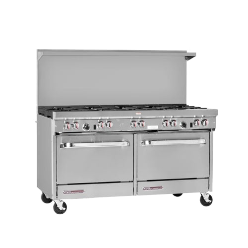 Southbend S60DD-2RR 60" 6 Burner Gas Range w/ Griddle/Broiler & (2) Standard Ovens, Natural Gas