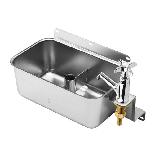 Krowne 16-153L Low Lead Front Mount Dipperwell, Includes Faucet With Shutoff