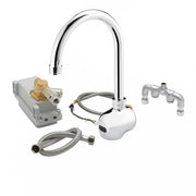 Krowne 16-191 Wall Mount Electronic Faucet - Single Hole, Gooseneck Spout