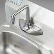 Krowne 16-670 Wall Mount Electronic Faucet - 4" Centers, High Arc Spout, Satin Finish