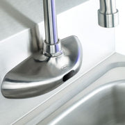 Krowne 16-670 Wall Mount Electronic Faucet - 4" Centers, High Arc Spout, Satin Finish