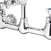 Krowne 17-109WL 36"H Wall Mount Pre Rinse Faucet - 1 1/5 GPM, Base with Nozzle
