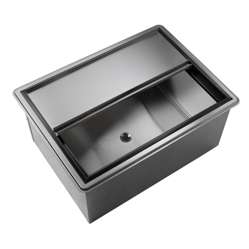Krowne D2712 27" x 20" Drop In Ice Bin w/ 73 lb Capacity - Insulated, Stainless