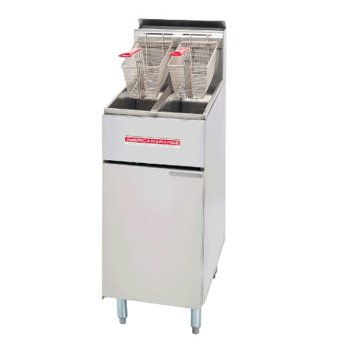 American Range AF-50HE Gas Fryer - (1) 50 lb Vat, Floor Model, Liquid Propane