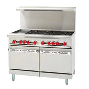 American Range AR-24G-4B 48" 4 Burner Gas Range w/ Griddle & (2) Space Saver Ovens, Liquid Propane
