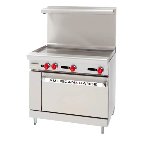 American Range AR-36G 36" Gas Range w/ Full Griddle & Standard Oven, Natural Gas