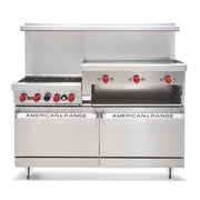 American Range AR-4B-12RG 36" 4 Burner Gas Range w/ Griddle/Broiler & Standard Oven, Liquid Propane