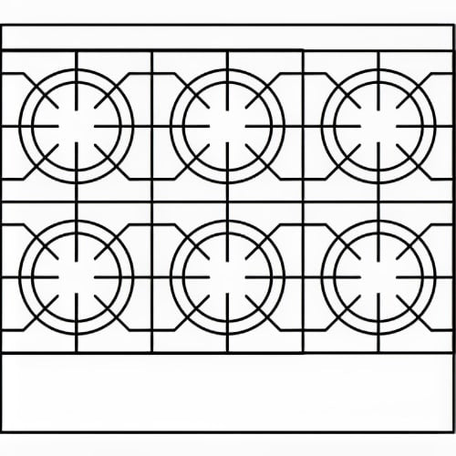 American Range AR-6-C 36" 6 Burner Gas Range w/ Convection Oven, Natural Gas