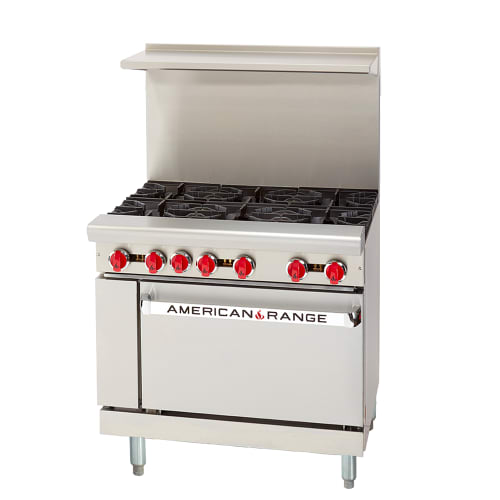 American Range AR-6-C 36" 6 Burner Gas Range w/ Convection Oven, Natural Gas