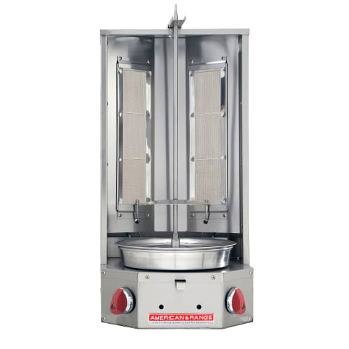American Range AVB-2 Gas Gyro Machine w/ 70 lb Capacity - (2) Burners, Stainless Steel, Liquid Propane