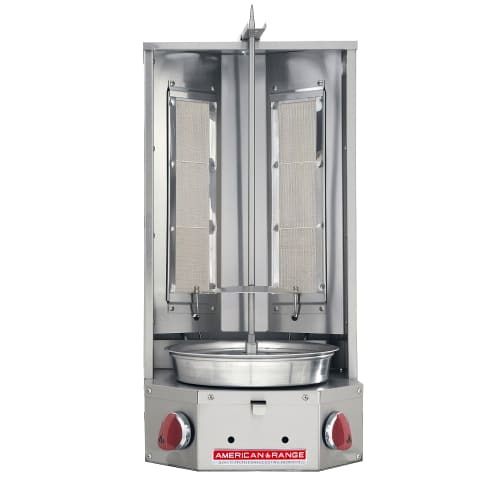 American Range AVB-2 Gas Gyro Machine w/ 70 lb Capacity - (2) Burners, Stainless Steel, Natural Gas
