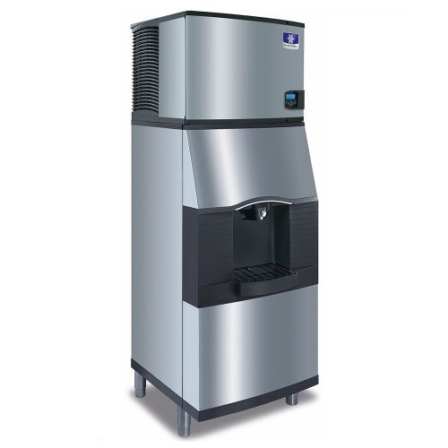 Manitowoc Ice IYT0450A/SFA292 490 lb Half Cube Ice Machine w/ Water & Ice Dispenser - 180 lb Storage, Bucket Fill, 115v