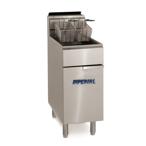 Imperial IFS-50-OP Gas Fryer - (1) 50 lb Vat, Floor Model, Natural Gas