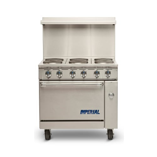 Imperial IR-6-E 36" Pro Series 6 Sealed Element Electric Range w/ Standard Oven, 208v/1ph